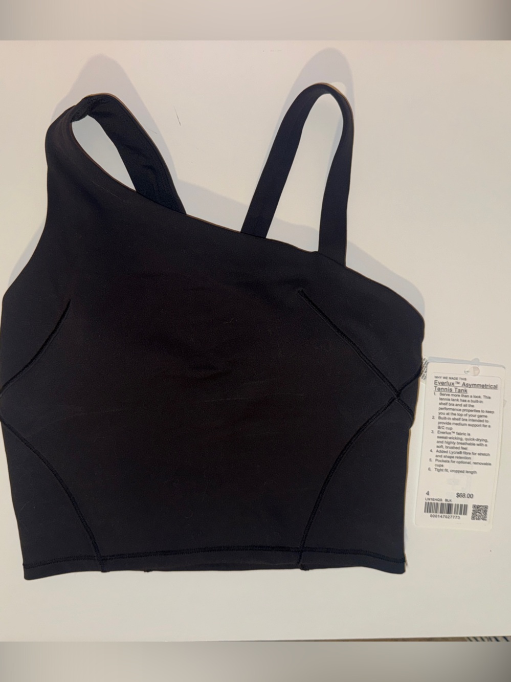 lululemon athletica Everlux Asymmetrical Tennis Tank - Black